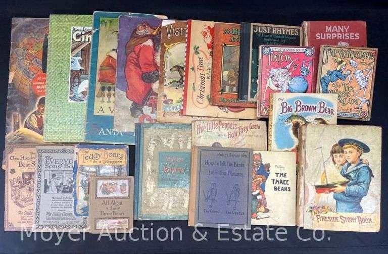 Group of Antique Children's Books, Christmas Carol Songbooks, Etc. image