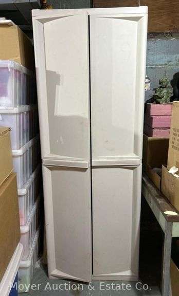 Sterlite 2 Door Poly Storage Cabinet, 26"x18"x69"h image