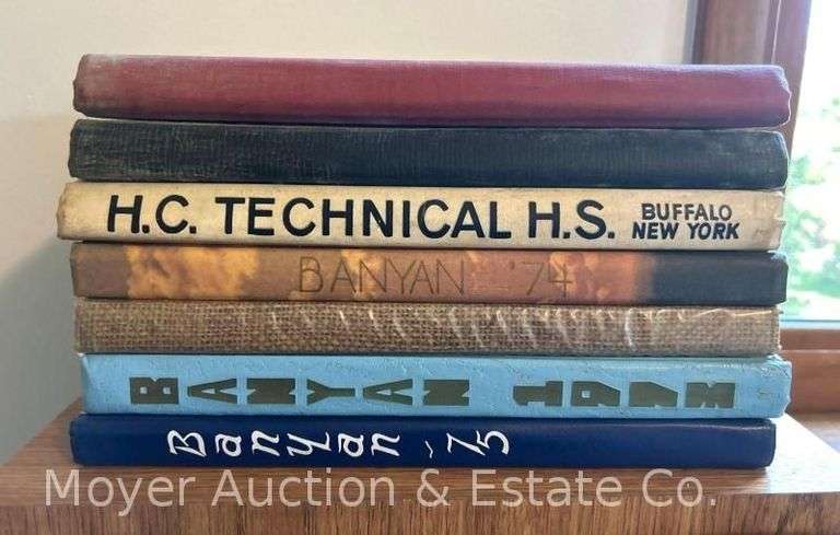 Group of High School Year Books image