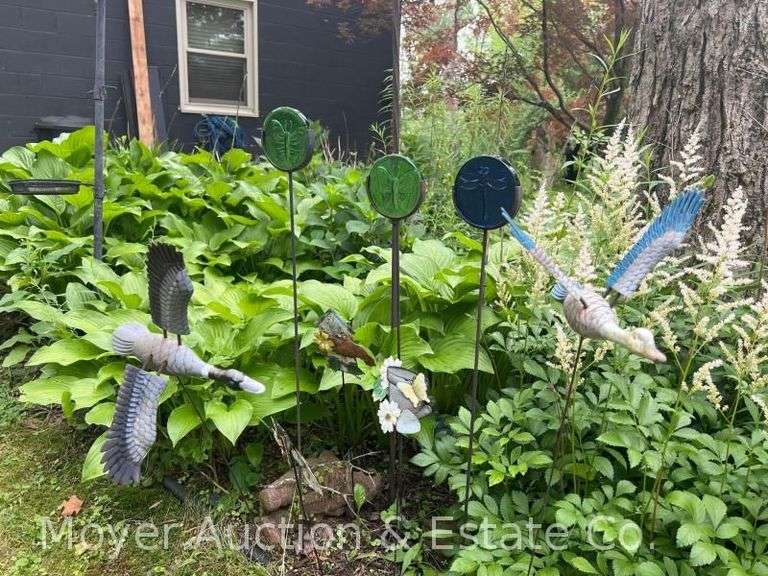Group of Tiki Torches, Garden Decor, Etc., See all Photos image