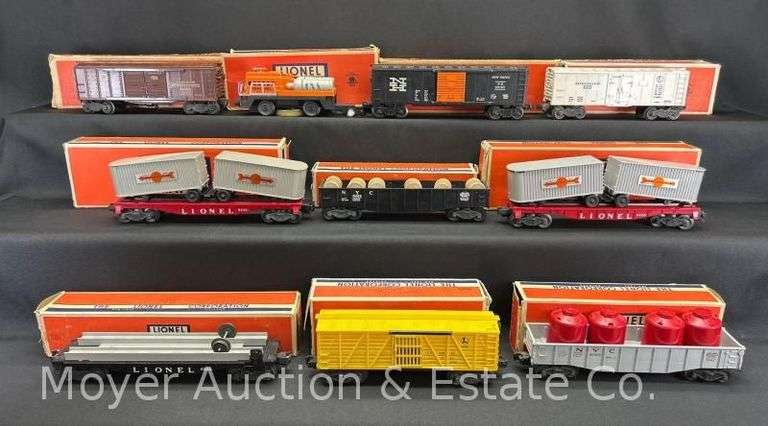 (10) Lionel Freight Cars, with Boxes image
