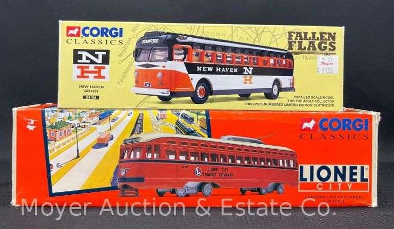 (2) Corgi Die Cast Buses, One Lionel image