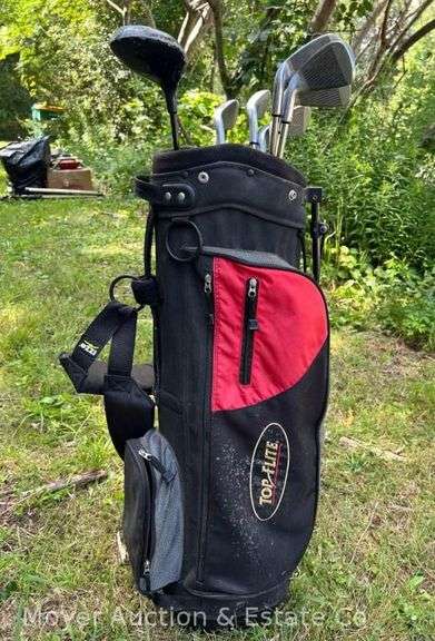 TopFlite Golf Bag with Asst. Golf Clubs