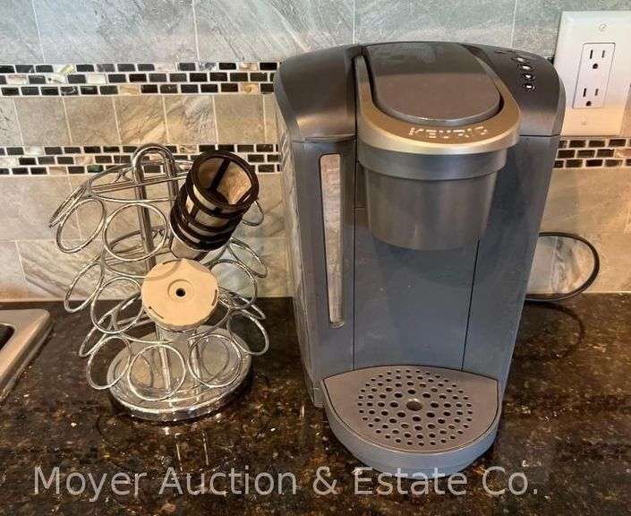 Keurig Coffee Maker with Coffee Pod Rack image