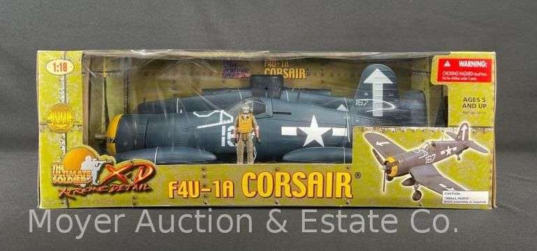 21st Century F4U-1A Corsair 1:18 Scale Plastic Airplane Model, with Original Box image