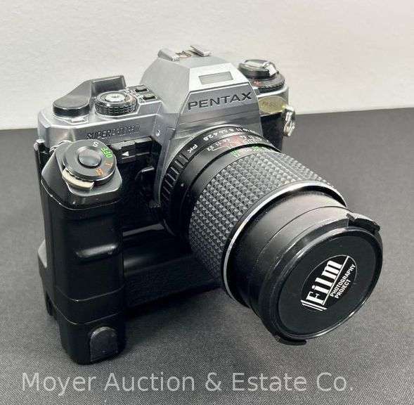 Pentax SuperProgram Film Camera with 135mm f2.8 Lens image