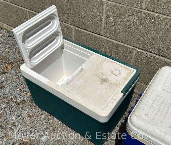 4 Picnic Coolers: Igloo 48, Igloo 'Picnic Basket', Igloo Polar 6, and Coleman Polylite 28 #5277
