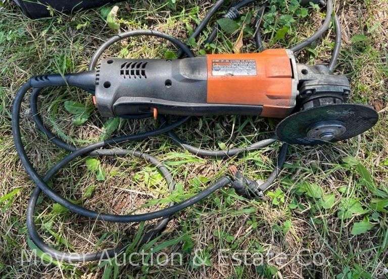 Rigid Corded Angle Grinder, with Accessories and Bag