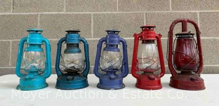 Group of 5 Camp/Barn Lanterns Incl. Dietz image
