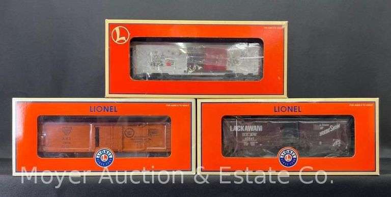 (3) Lionel Boxcars and Reefers, No. 36212, 39248 and 36114, with Original Boxes image