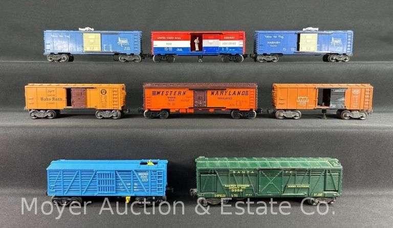 (8) Asst. Lionel Freight Cars