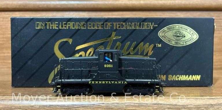 Spectrum HO Scale Pennsylvania GE 44 Ton Switcher, No. 9348, with Original Box image