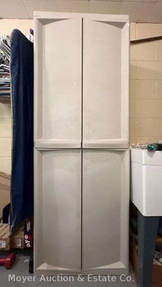 2 Door Poly Storage Cabinet, 26"x18"x69"h image
