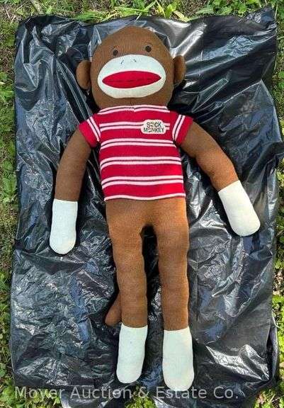 Large Plush Sock Monkey, 36"h image