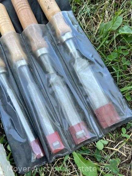 Group of Wood Chisels and Craftsman Lathe Turning Tools