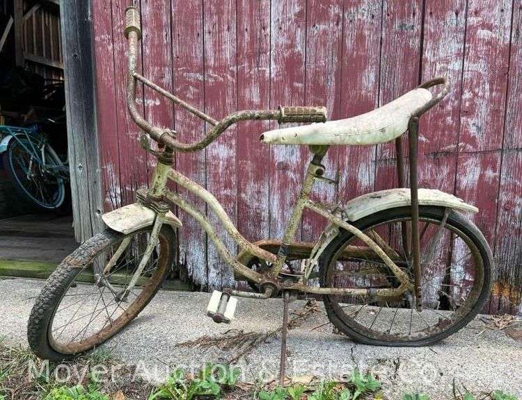 Vintage Banana Seat Bike, Rusty image