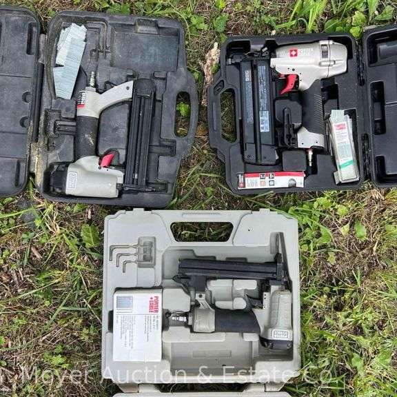 (2) Porter Cable 18 Gauge Brad Nailer with 18 Gauge Stapler image