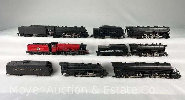 (6) HO Scale Steam Locomotives, 5 with Tenders image