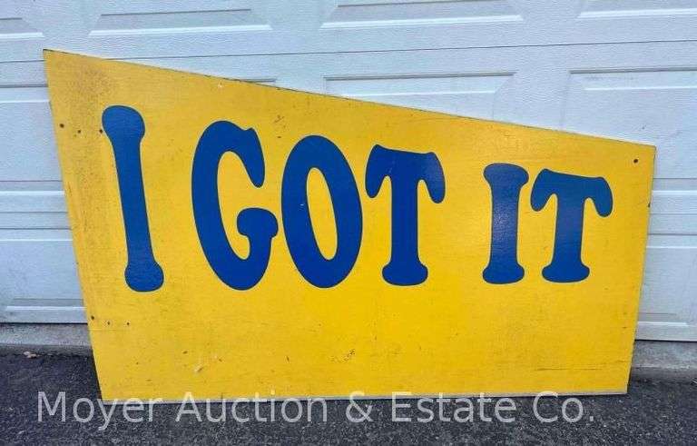 “I Got It” Carnival Game Sign, Single Sided Plywood, 65” x 30”-43”h image