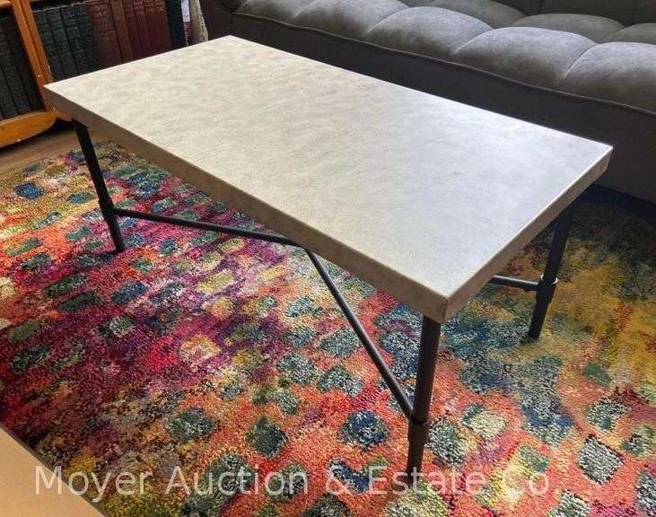 Metal Coffee Table, 18"x36" Top image