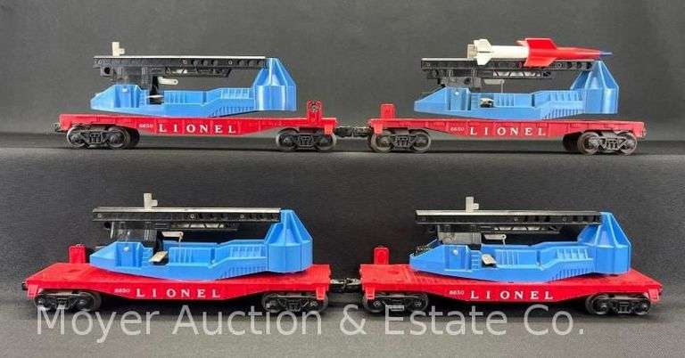 (4) Lionel No.6650 Missile Launcher Cars, with One Missile image