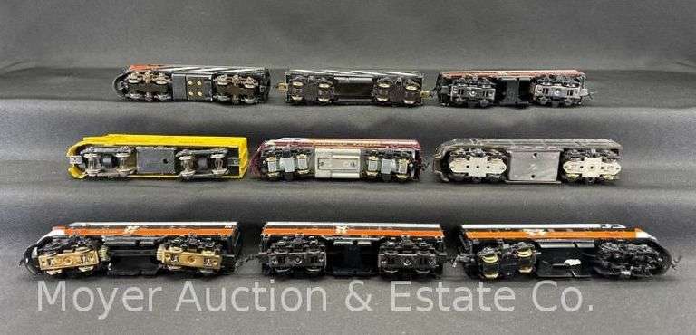 (6) HO Scale Diesel Locomotives, Some with "B" Units