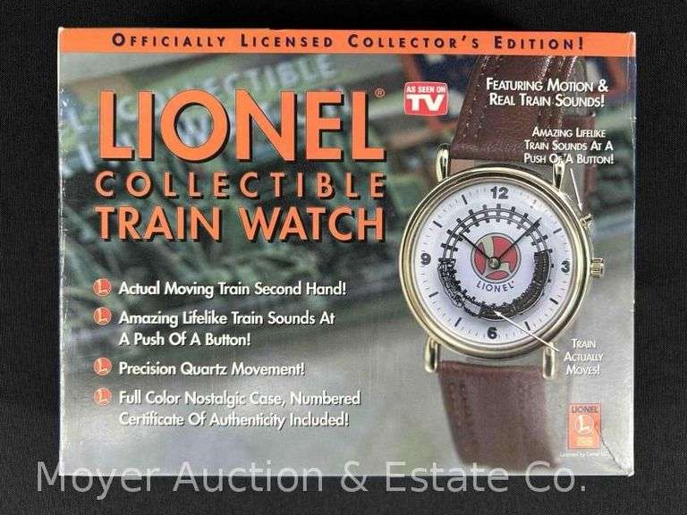 Lionel Collectible Train Watch, with Case and Original Box image
