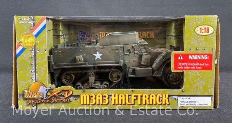 21st Century Toys US M3A3 Halftrack, 1:18 Scale Plastic Tank Model, with Original Box image
