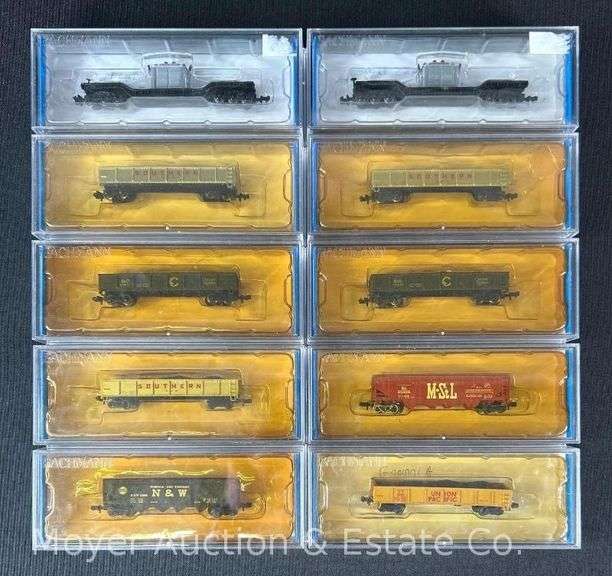 (10) Asst. Bachmann N Scale Premium Silver Series Freight Cars, with Original Plastic Cases image