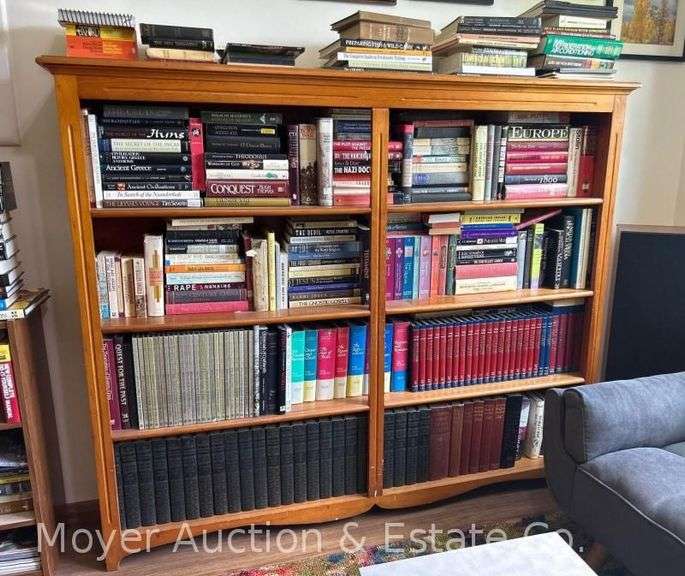 Contents of Bookshelf, Religion, History, Encyclopedia Britannica, Etc. image