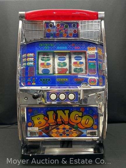 Bellco Japanese Bingo Slot Machine, Lights Up/Works/Plays, Does Not Eject Winning Tokens image