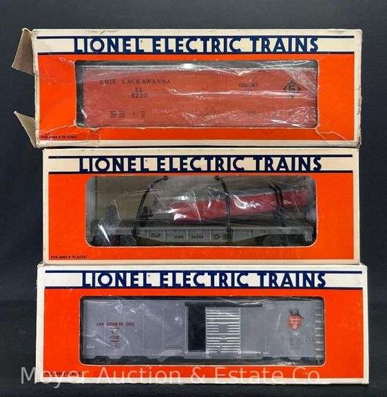 (3) Asst. Lionel Freight Cars, with Original Boxes image