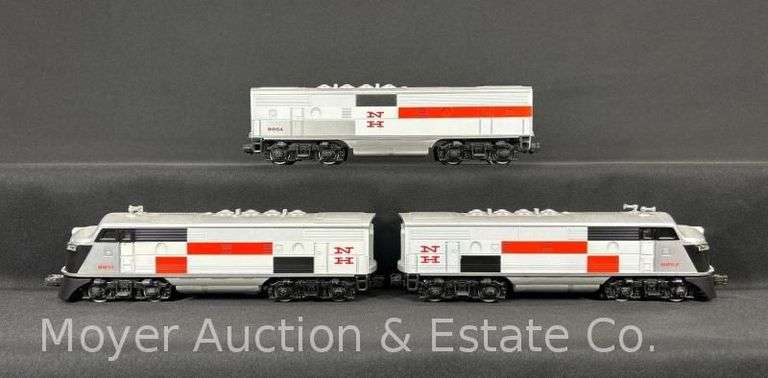 Lionel No. 8851 and 8864 New Haven F-3 ABA Diesel Locomotive Set, with Original Boxes image