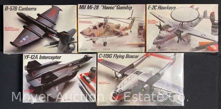 (5) Testors Plastic Model Kits, Sealed in Plastic, 1/72 Scale image