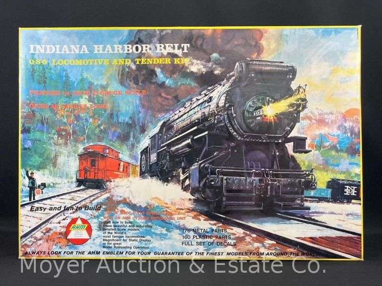 AHM Indiana Harbor Freight 0-8-0 Locomotive and Tender Model Kit image