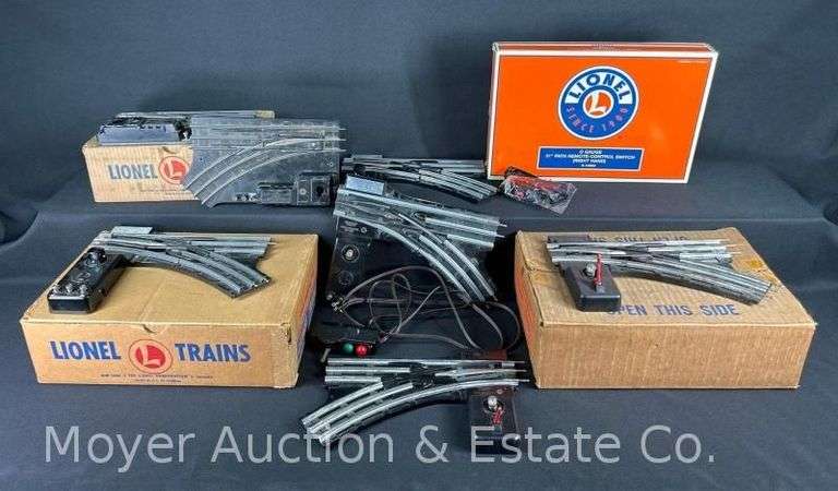 (4) Sets of O Gauge Lionel Switches, with Original Boxes image
