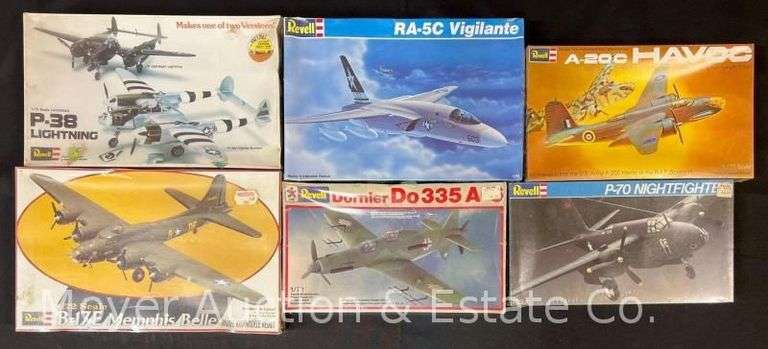 (6) Revell Plastic Plane Model Kits, All Sealed in Plastic, 1/72 Scale image
