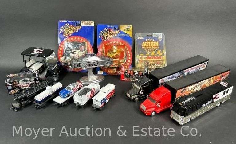 Group of Dale Earnhardt Collectible Cars, Trucks, Model Train, Etc. image