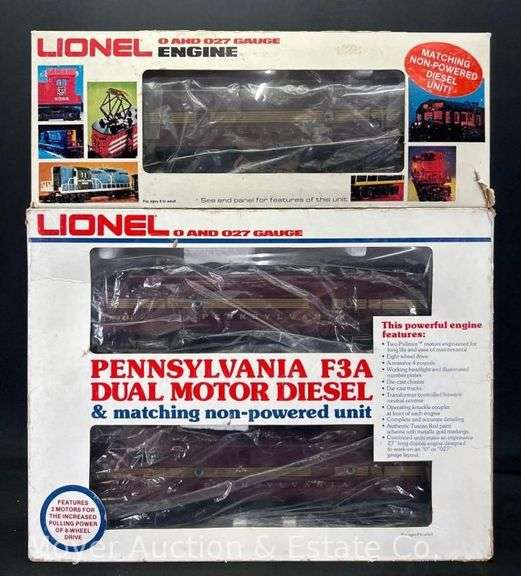 Lionel No. 8970 Pennsylvania F3 ABA Diesel Locomotive Set, with Original Box