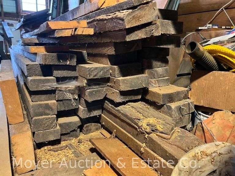 Approx. 40 Rough Sawn Boards, Most True Dimension 2”x4” and 2”x6”, Approx. 12’-14’ Long