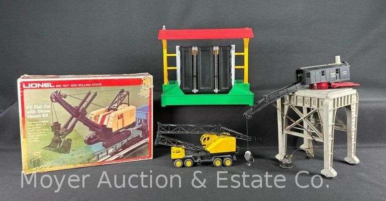 Lionel Gantry Crane, Log Loader, and Steam Shovels image
