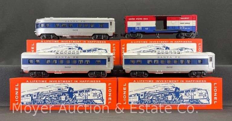 Lionel No. 27767 Santa Fe Passenger Car Set, 4 Pack, with Original Boxes image