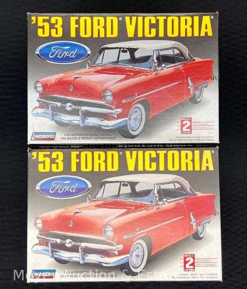 (2) Lindberg 1953 Ford Victoria Plastic Model Kits image
