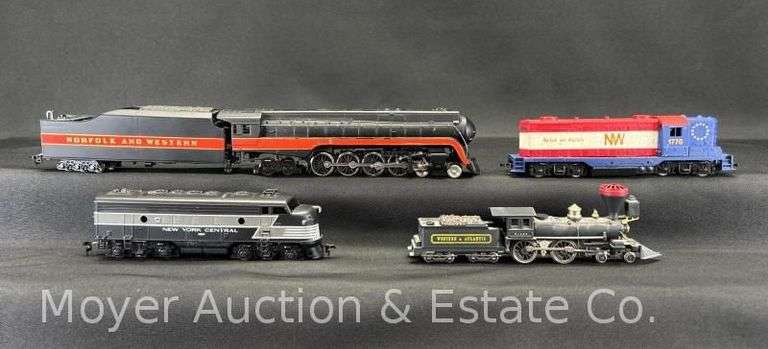 (4) HO Scale Locomotives, See Photos for Details and Damage image