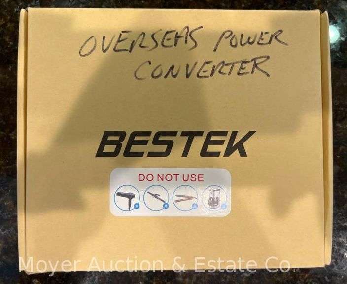Bestek Overseas Power Convertor, Model MRJ201GU-EU, Appears New in Box image