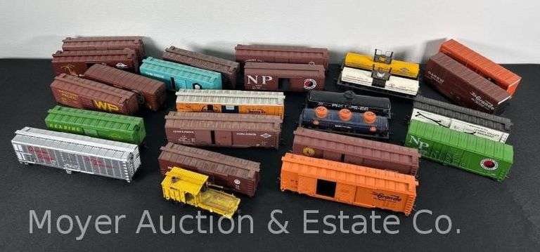 Group of HO Scale Cars, with Boxes, See Pictures for Details image