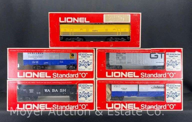 (5) Lionel Freight Cars and Rio Grande "B" Unit, with Original Boxes image