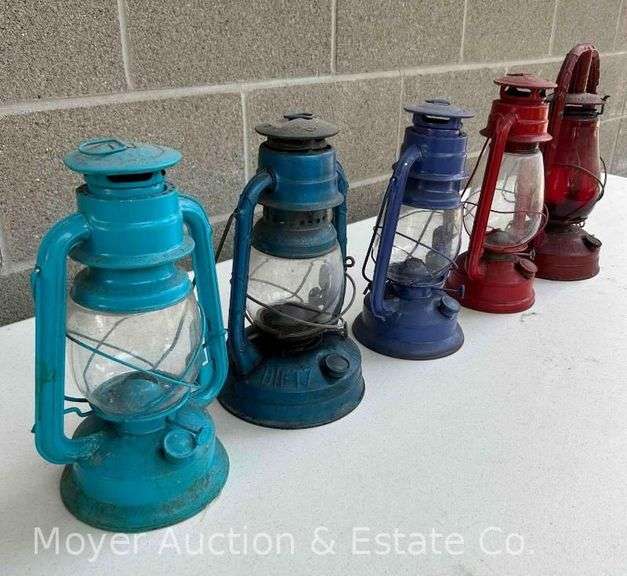 Group of 5 Camp/Barn Lanterns Incl. Dietz