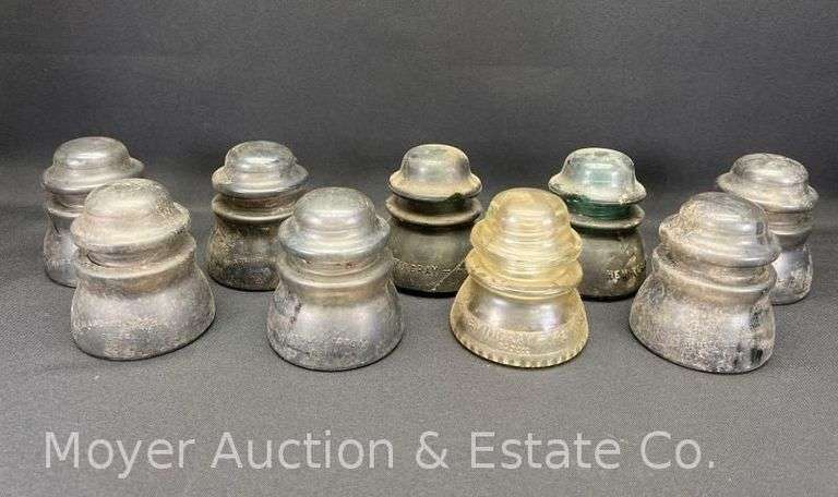 (9) Asst. Glass Insulators image