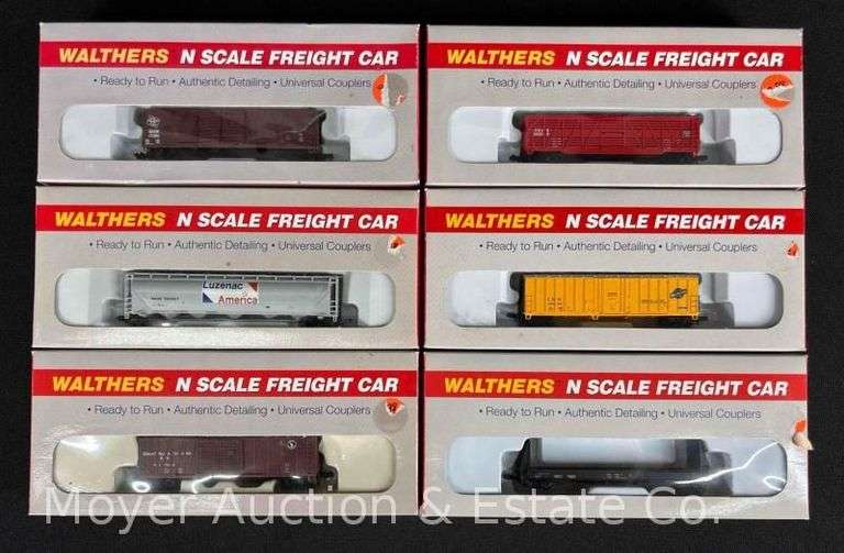 (6) Walthers N Scale Freight Cars, with Original Boxes image